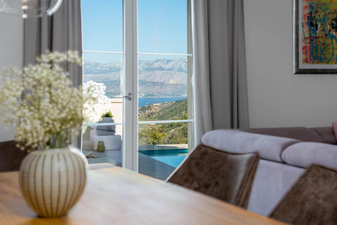 New Villa Ani! Traditional And Luxurious 4-Bedroom Villa With Heated Pool And Sea Views Постира Екстериор снимка